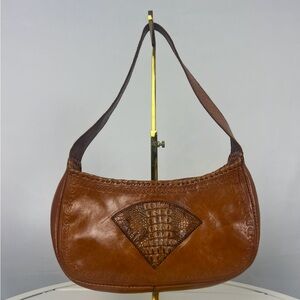Boho Tan Leather Tote
